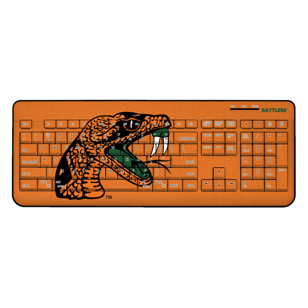 Florida A&M University Rattlers Solid Wireless USB Keyboard