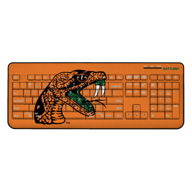 Florida A&M University Rattlers Solid Wireless USB Keyboard