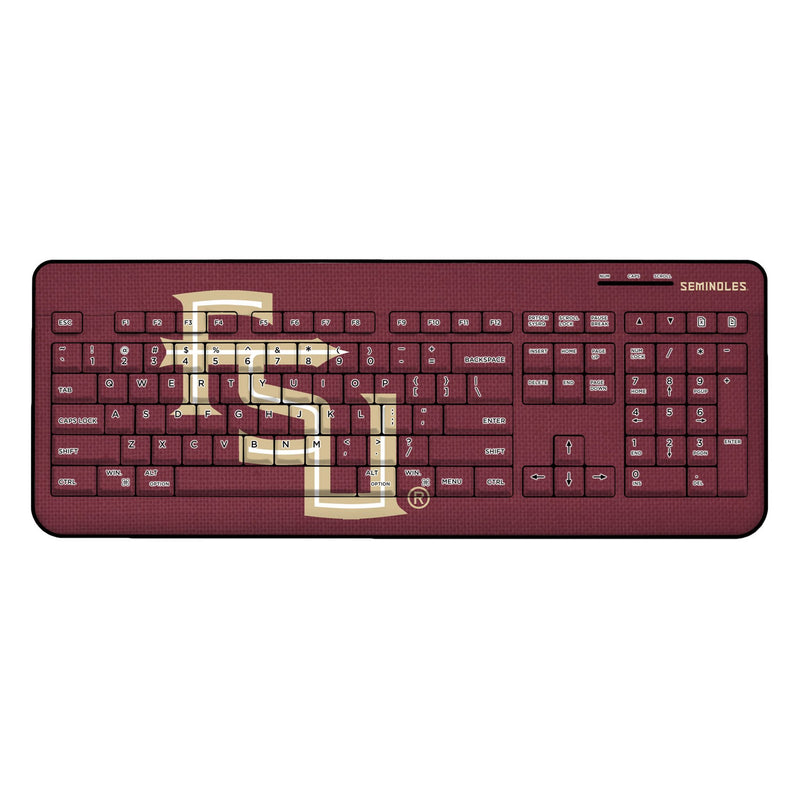 Florida State University Seminoles Athletic Wordmark Solid Wireless USB Keyboard