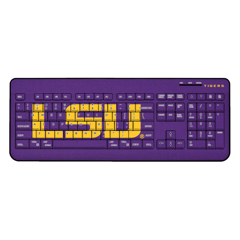 Louisiana State University Tigers Solid Wireless USB Keyboard