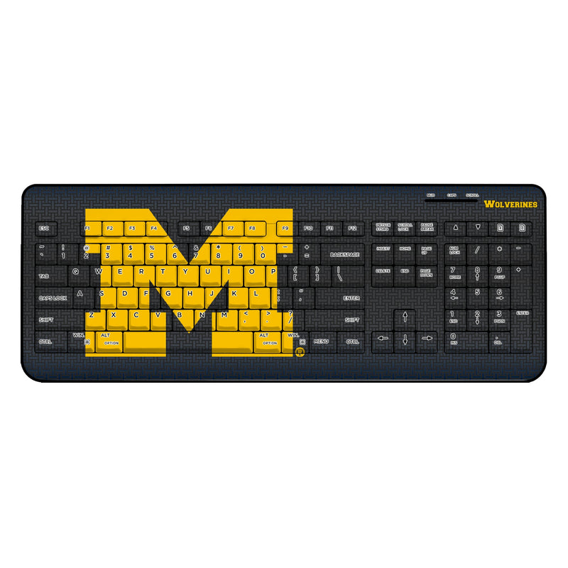 University of Michigan Wolverines Linen Wireless USB Keyboard