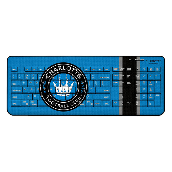 Charlotte FC  Stripe Wireless USB Keyboard