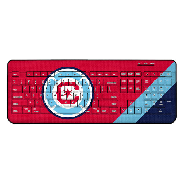 Chicago Fire  Diagonal Stripe Wireless USB Keyboard