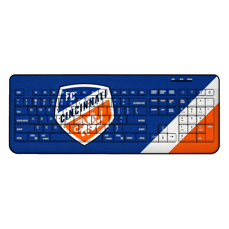 FC Cincinnati  Diagonal Stripe Wireless USB Keyboard