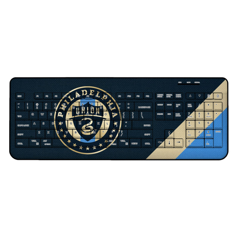 Philadelphia Union   Diagonal Stripe Wireless USB Keyboard