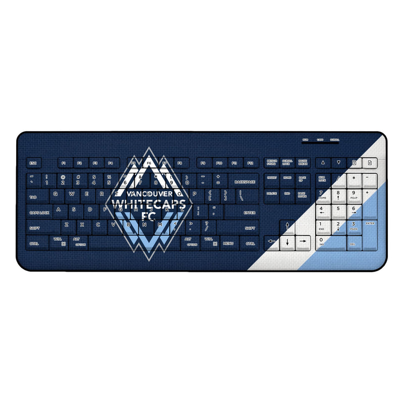 Vancouver Whitecaps   Diagonal Stripe Wireless USB Keyboard