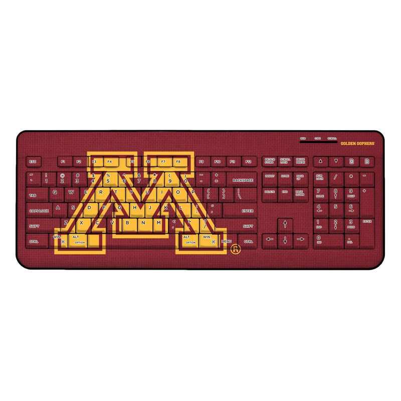 University of Minnesota Golden Gophers Solid Wireless USB Keyboard