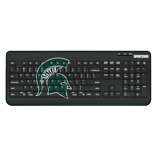 Michigan State University Spartans Linen Wireless USB Keyboard