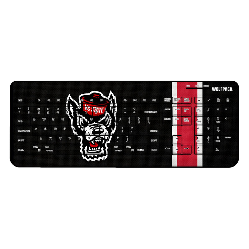 North Carolina State University Wolfpack Stripe Wireless USB Keyboard