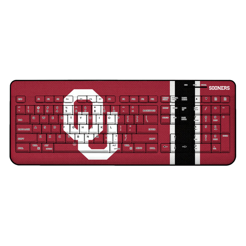 University of Oklahoma Sooners Stripe Wireless USB Keyboard