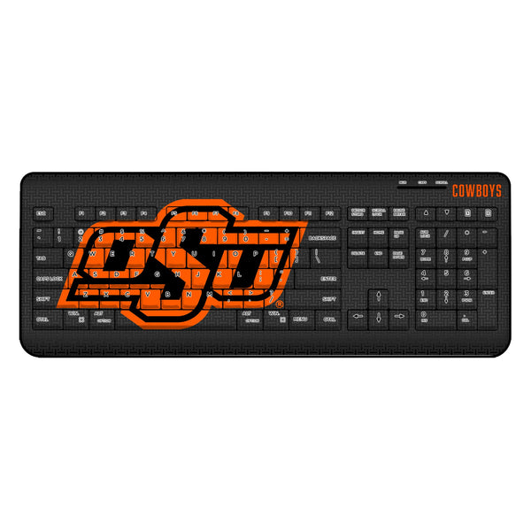 Oklahoma State University Cowboys Linen Wireless USB Keyboard