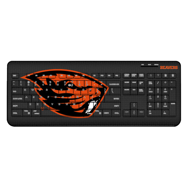 Oregon State University Beavers Linen Wireless USB Keyboard