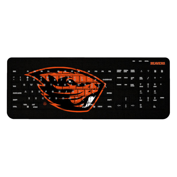 Oregon State University Beavers Solid Wireless USB Keyboard