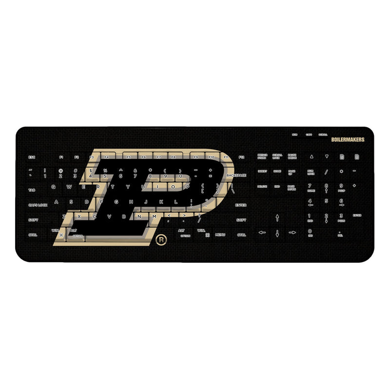 Purdue University Boilermakers Solid Wireless USB Keyboard