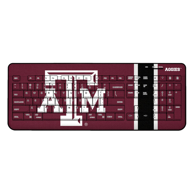 Texas A&M University Aggies Stripe Wireless USB Keyboard