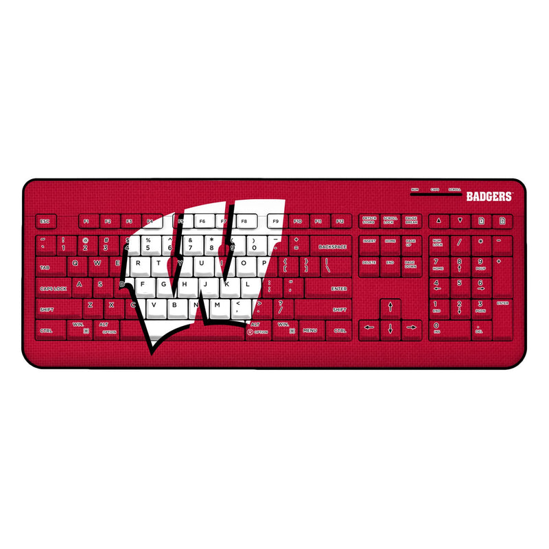 University of Wisconsin Badgers Solid Wireless USB Keyboard