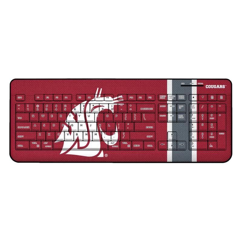 Washington State University Cougars Stripe Wireless USB Keyboard