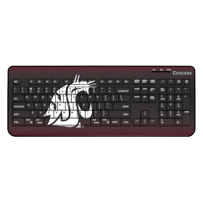 Washington State University Cougars Linen Wireless USB Keyboard