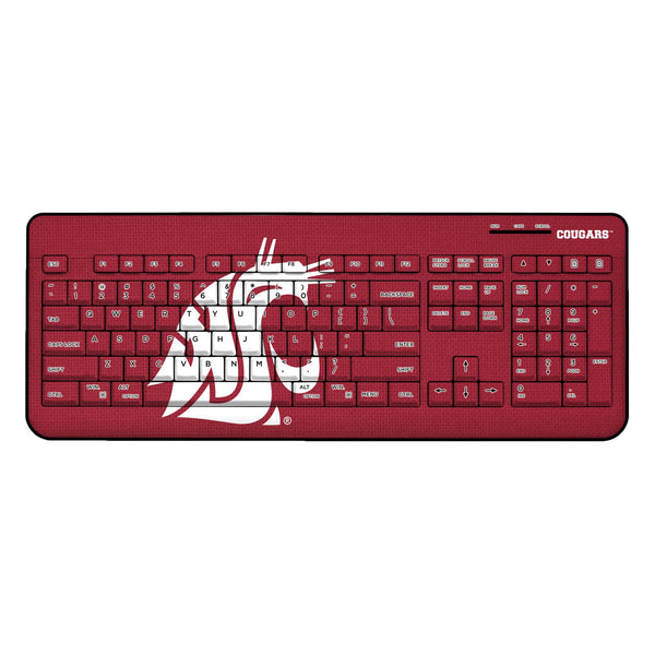 Washington State University Cougars Solid Wireless USB Keyboard