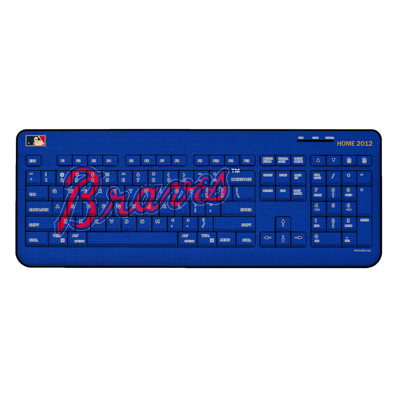 Atlanta Braves Home 2012 - Cooperstown Collection Solid Wireless USB Keyboard