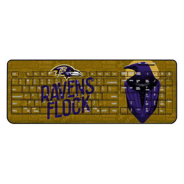 Baltimore Ravens 2024 Illustrated Limited Edition Wireless USB Keyboard