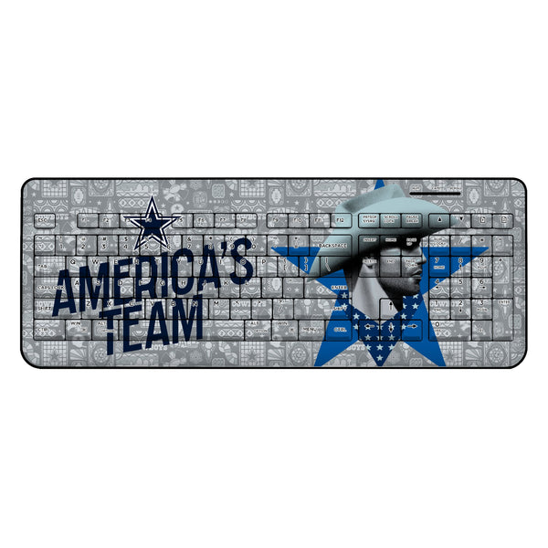 Dallas Cowboys 2024 Illustrated Limited Edition Wireless USB Keyboard