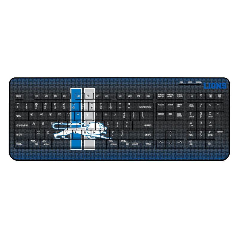 Detroit Lions Retro Linen Wireless USB Keyboard