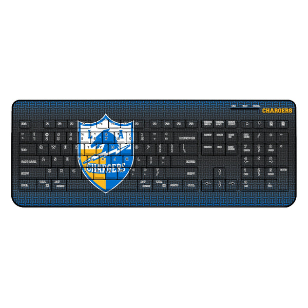 Los Angeles Chargers Historic Collection Linen Wireless USB Keyboard