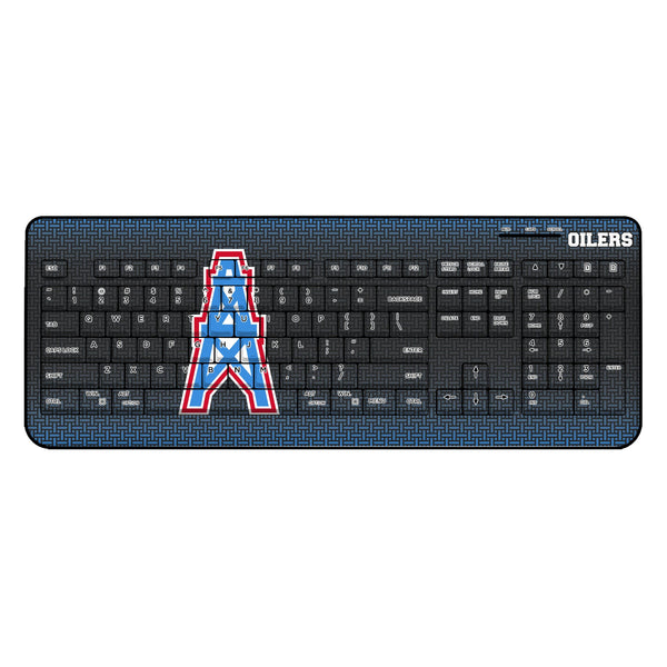 Houston Oilers Historic Collection Linen Wireless USB Keyboard