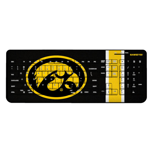 University of Iowa Hawkeyes Stripe Wireless USB Keyboard