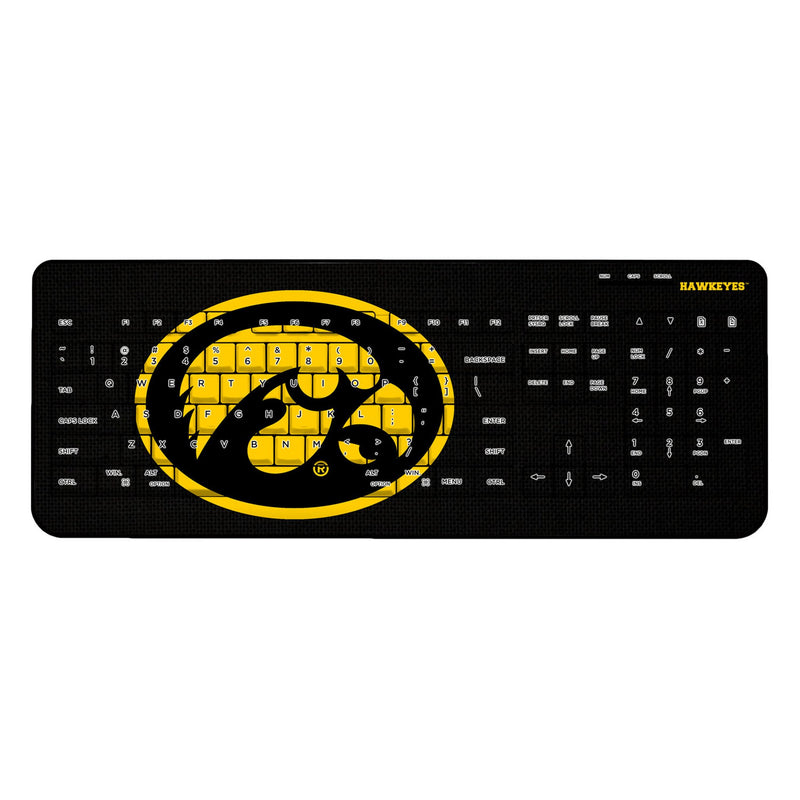 University of Iowa Hawkeyes Solid Wireless USB Keyboard