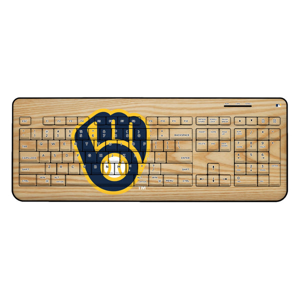 Milwaukee Brewers Baseball Bat Wireless USB Keyboard