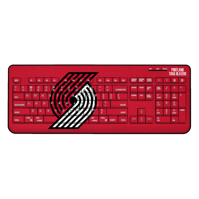 Portland Trail Blazers Solid Wireless USB Keyboard