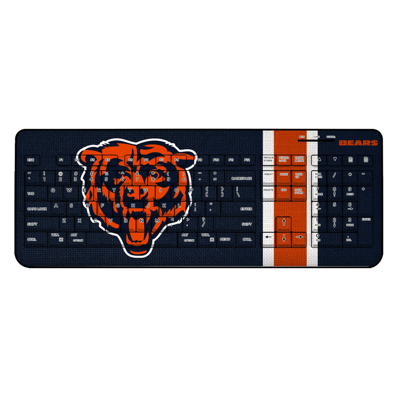 Chicago Bears Stripe Wireless USB Keyboard