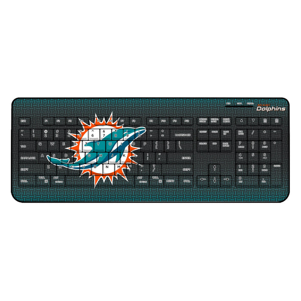 Miami Dolphins Linen Wireless USB Keyboard