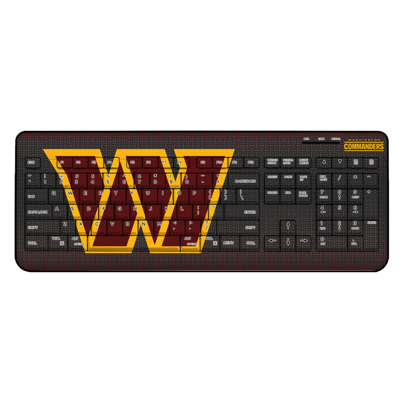 Washington Commanders Linen Wireless USB Keyboard