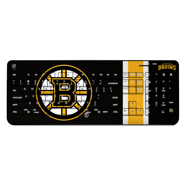 Boston Bruins Stripe Wireless USB Keyboard