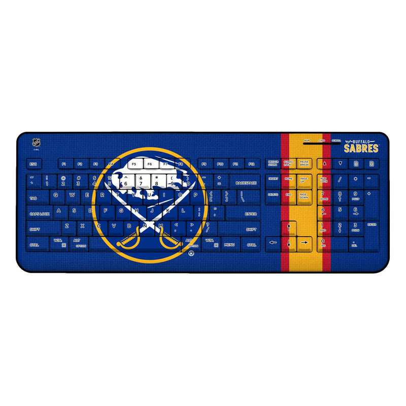 Buffalo Sabres Stripe Wireless USB Keyboard