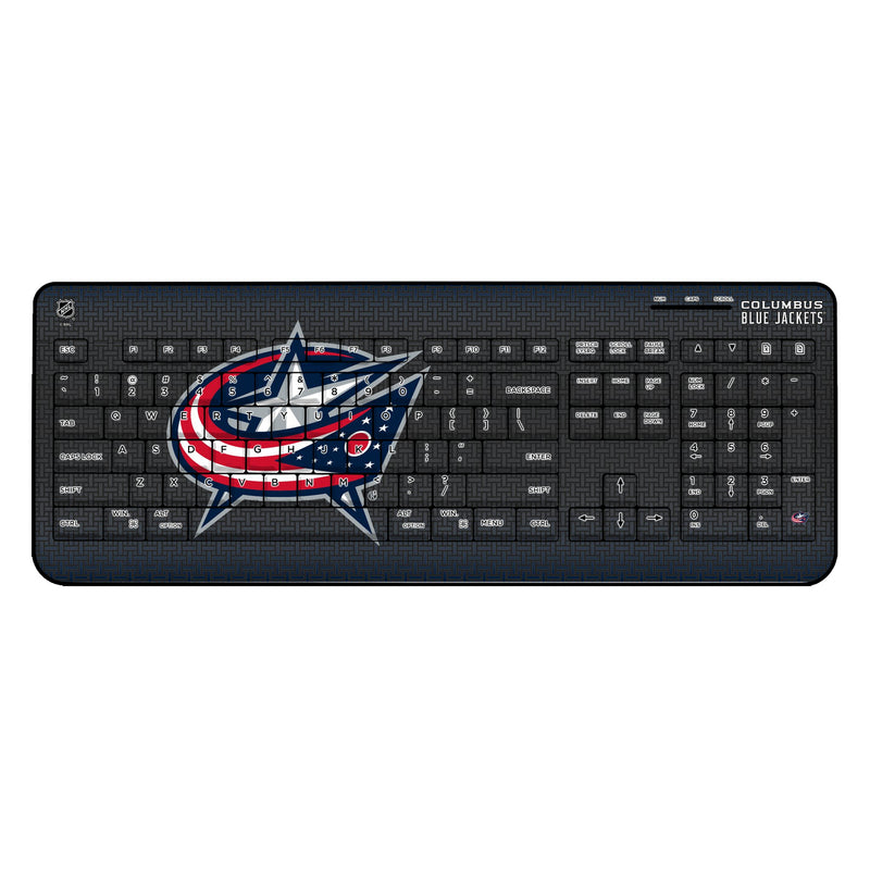 Columbus Blue Jackets Linen Wireless USB Keyboard