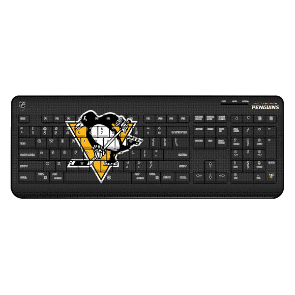 Pittsburgh Penguins Linen Wireless USB Keyboard