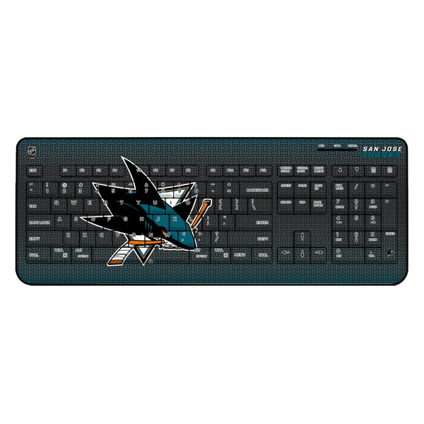 San Jose Sharks Linen Wireless USB Keyboard