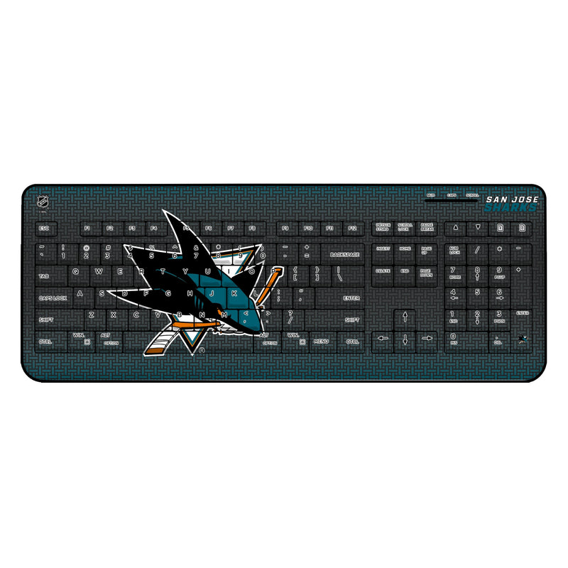 San Jose Sharks Linen Wireless USB Keyboard