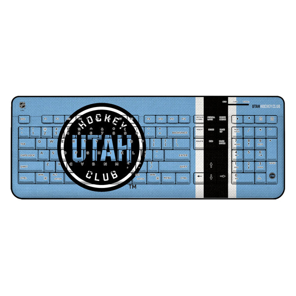 Utah Hockey Club Stripe Wireless USB Keyboard