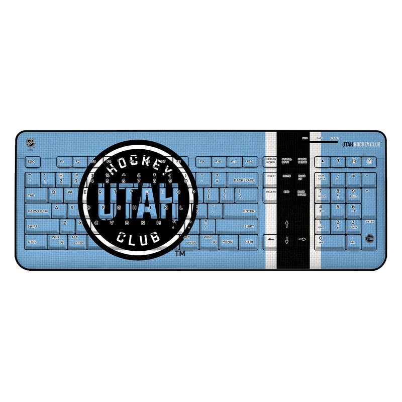 Utah Hockey Club Stripe Wireless USB Keyboard