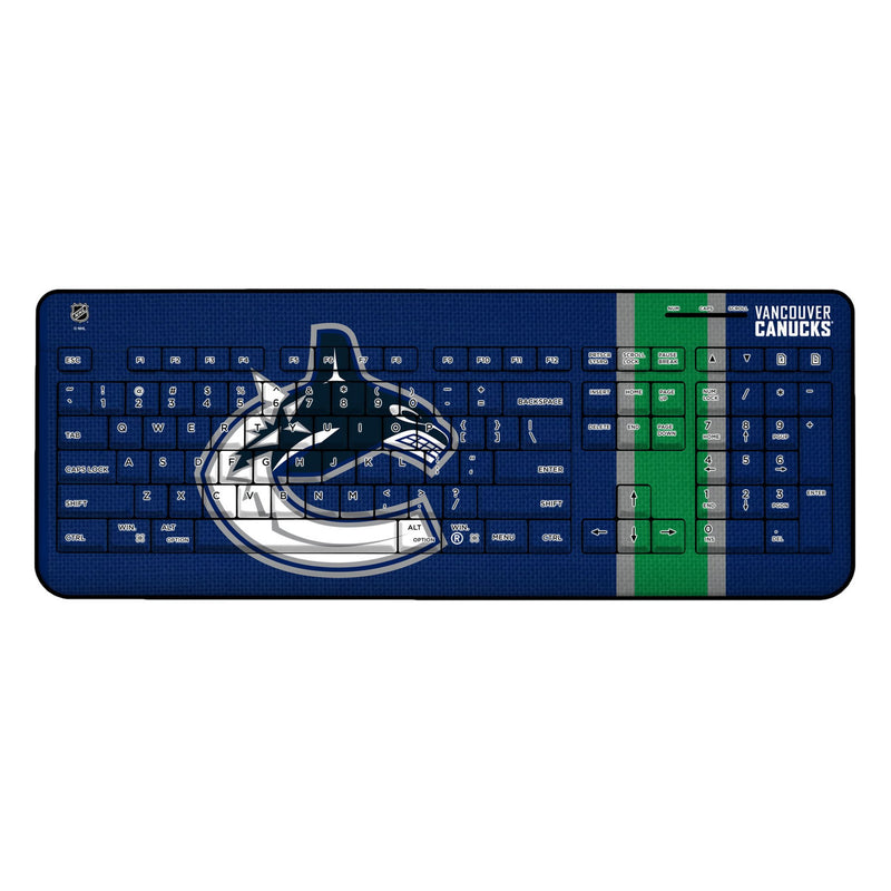 Vancouver Canucks Stripe Wireless USB Keyboard