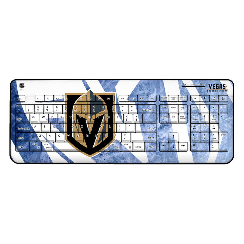 Vegas Golden Knights Ice Tilt Wireless USB Keyboard