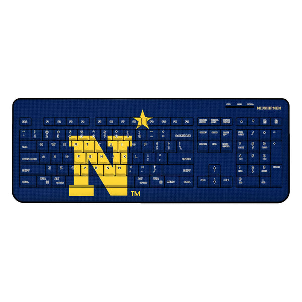 United State Naval Academy Midshipmen Solid Wireless USB Keyboard