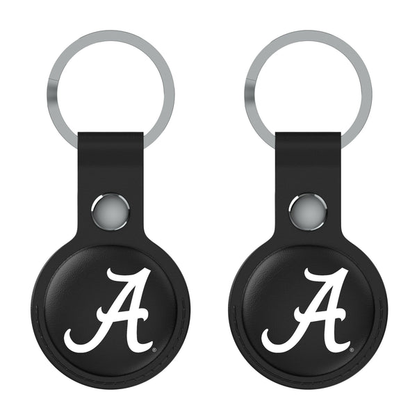 University of Alabama Crimson Tide Script A Insignia AirTag Black Airtag Holder 2-Pack