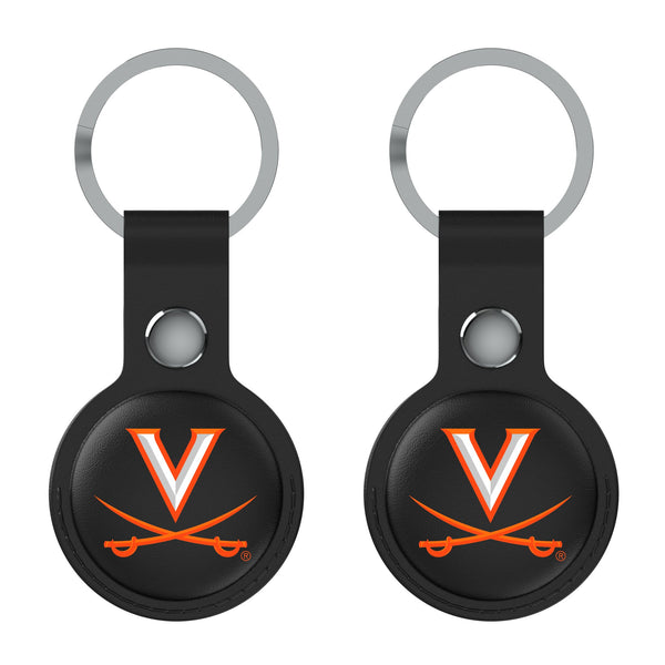 University of Virginia Cavaliers Insignia AirTag Black Airtag Holder 2-Pack