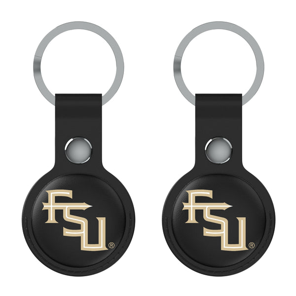 Florida State University Seminoles Athletic Wordmark Insignia AirTag Black Airtag Holder 2-Pack